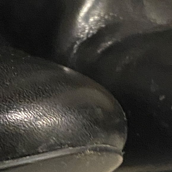 Lauren Ralph Lauren black leather heeled zip up booties. sz 8.5 - Picture 13 of 16